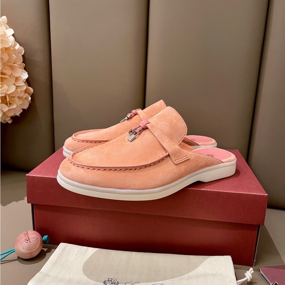 Meet the Posher Shoes - Loro Piana Summer Charms Walk women's suede casual flats